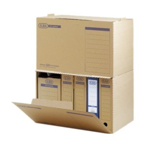 Poza Container pentru cutii de arhivare si bibliorafturi, kraft 350 x 492 x 319 mm, ELBA Tric 