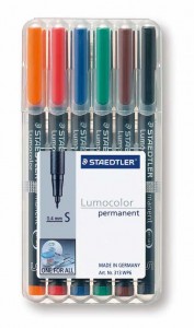 Poza Set lumocolor permanent - S 0.4 mm /6 culori/set STAEDTLER
