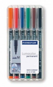 Poza Set lumocolor permanent - M 0.8-1 mm /6 culori/set STAEDTLER