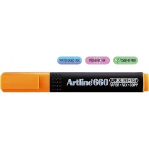 Poza Textmarker fluorescent 1.0-4.0mm, ARTLINE 660 - orange