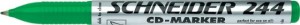 Poza CD-marker varf rotund, 0.7mm, SCHNEIDER 244 - verde