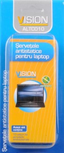 Poza Servetele curatare laptop - 10 seturi umede+uscate Vision