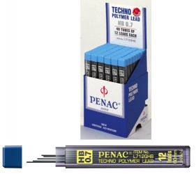 Poza Mine pentru creion mecanic 0,7mm, 12/set, PENAC - HB