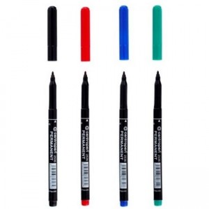 Poza Marker permanent 1,0 mm negru,albastru,rosu,verde CENTROPEN