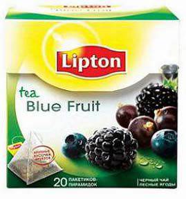 Poza Ceai Lipton piramide 20px1.7gr - Blue Fruit.