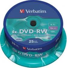 Poza DVD-RW, 4.7GB, 4X, 25 buc/bulk, VERBATIM. 