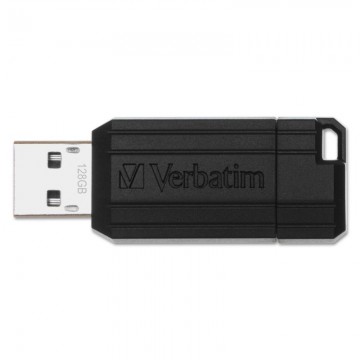 Poza VERBATIM USB 2.0 PINSTRIPE 128GB BLACK. 