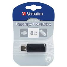 Poza VERBATIM USB STORE N GO PIN STRIPE 8GB. 