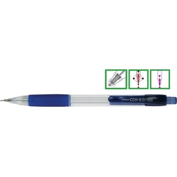 Poza Creion mecanic rubber grip, 0,5mm, varf metalic, PENAC CCH-3 - corp albastru.