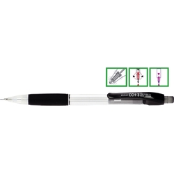 Poza Creion mecanic rubber grip, 0,5mm, varf metalic, PENAC CCH-3 - corp negru