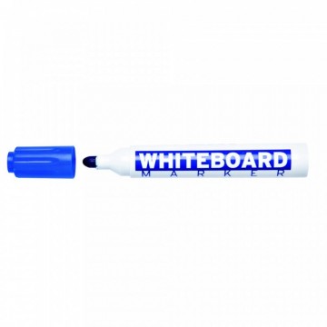 Poza Marker Whiteboard varf rotund, corp plastic, MOLIN - albastru. Poza 8572