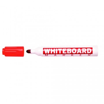 Poza Marker whiteboard varf rotund, corp plastic, MOLIN - rosu. Poza 8574