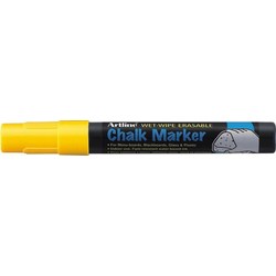 Poza Marker cu creta ARTLINE, pentru table de scris, varf 4.0mm - galben. Poza 8660