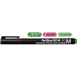 Poza OHP Permanent marker medium - 1.0mm, ARTLINE 854 - verde. Poza 8694