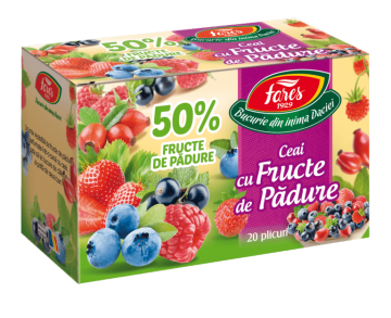 Poza Ceai Fares fructe de pÄƒdure 50%, 20 plicuri/cutie. Poza 9053