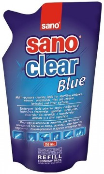 Poza Detergenti geamuri Rezerva 750 ml Sano Clear Blue. Poza 9647