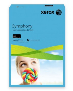 Poza Carton color, A4, 160 g/mp, albastru inchis, 250 coli/top, XEROX Symphony. Poza 9917