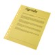 Folie protectie color pentru documente,  10folii/set, ESSELTE -  galben transparent. 